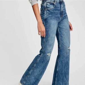 Gap***Destructed High Waist Vintage Flare Jeans Size 14/32